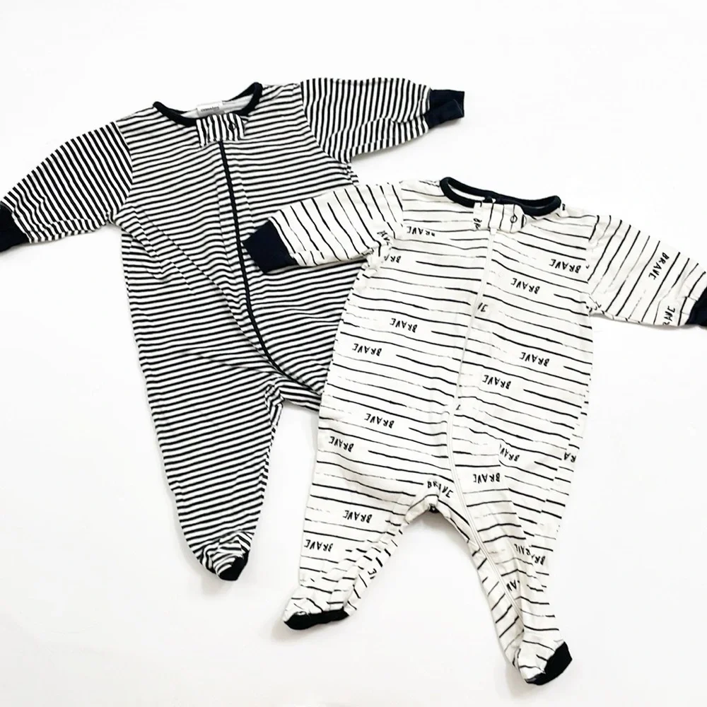 Onesies zip up baby footies